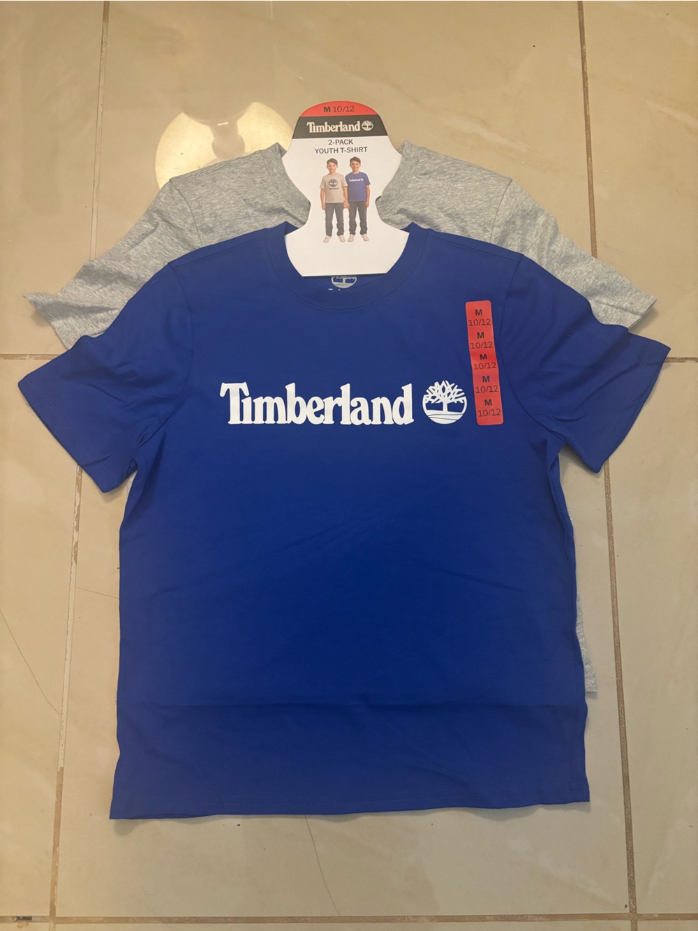 Timberland Royal Blue Logo Short Sleeve Tee - Kids